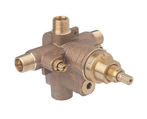 Symmons Temptrol Tub/Shower Mixing Valve Bundle with Diverter, Easy Install & Service Stops