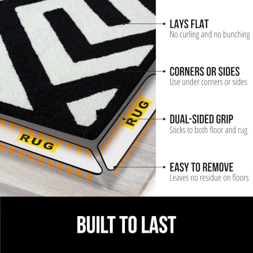 8 Pack Rug Gripper Pads - Secures Area Rug Corners